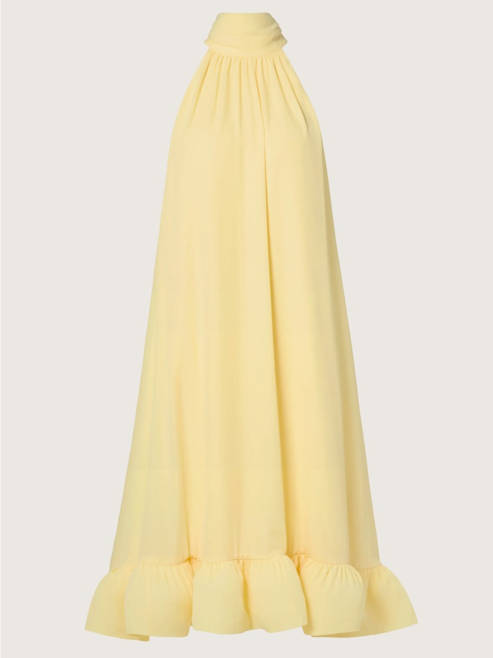 Malone Sabrina Halterneck Ruffled Midi Dress - Picture 3 of 5
